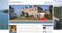 Desktop Screenshot of berryheadhotel.com